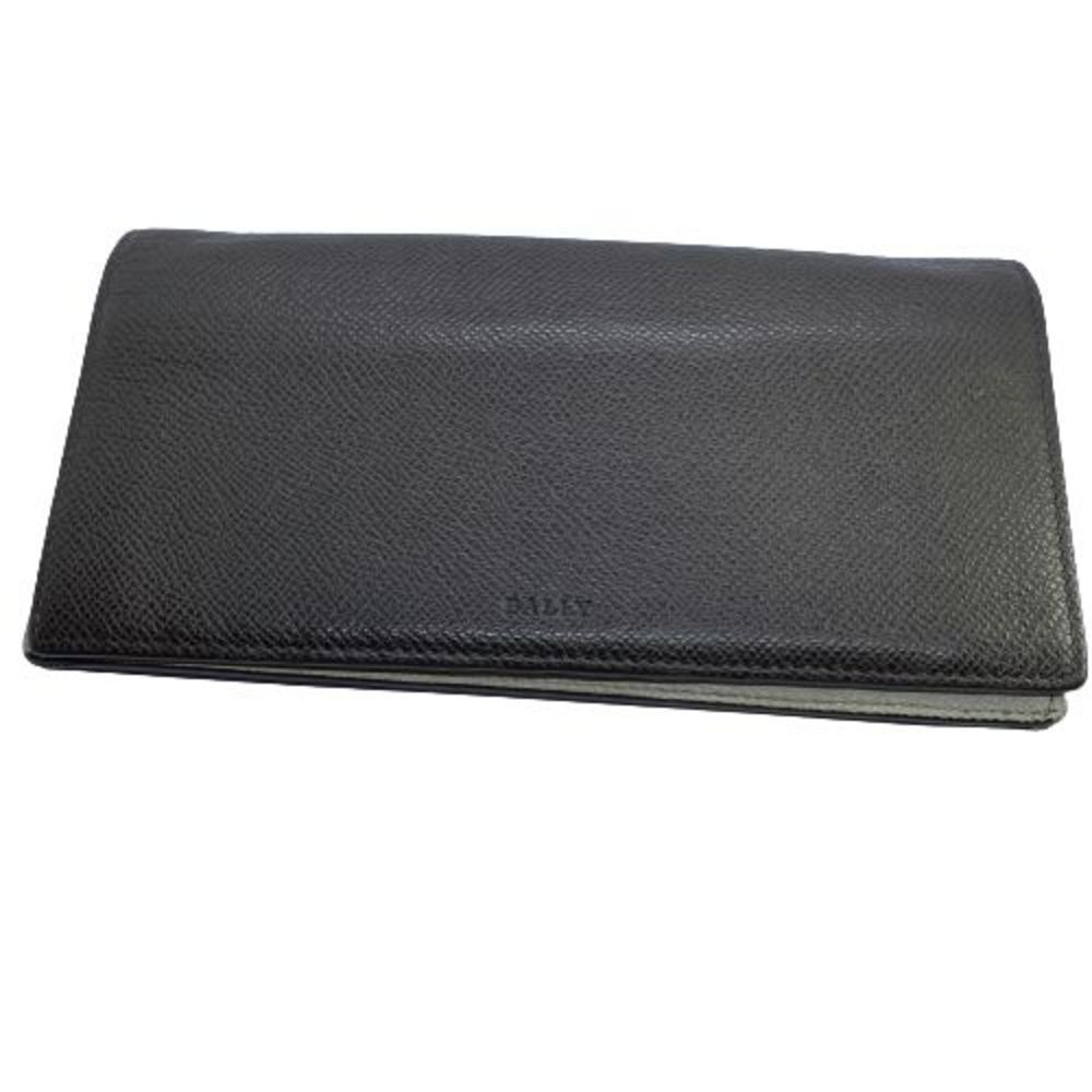 Authentic BALLY Brown Leather Long Slim Wallet